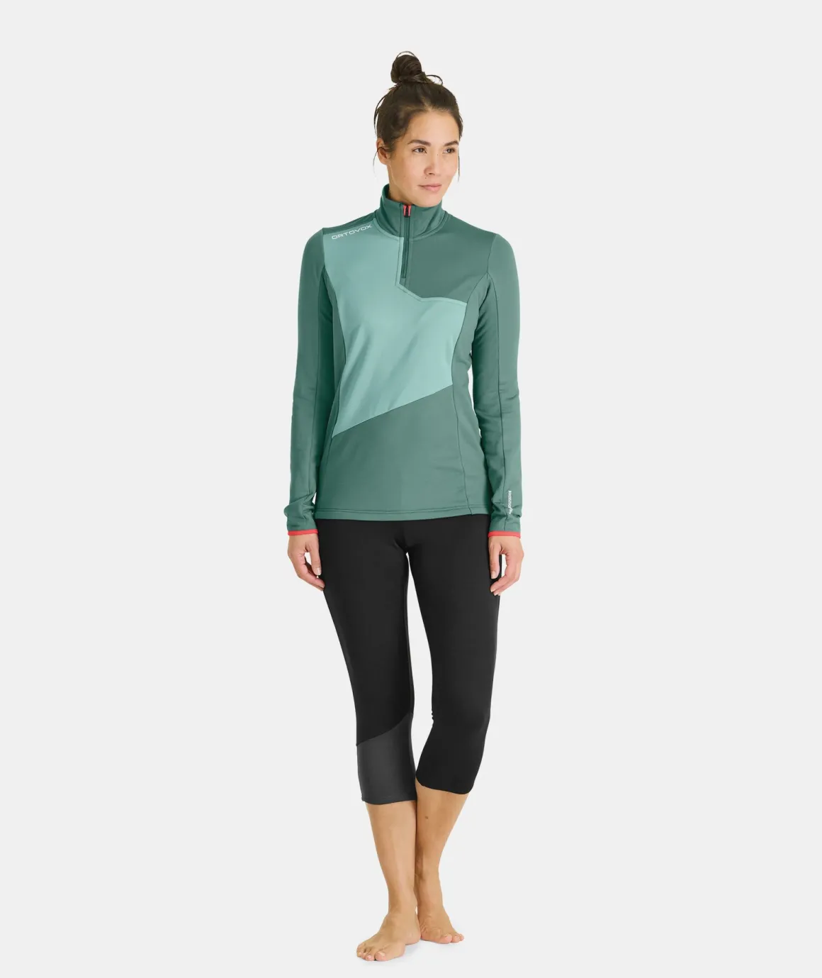 ORTOVOX FLEECE LIGHT ZIP NECK W